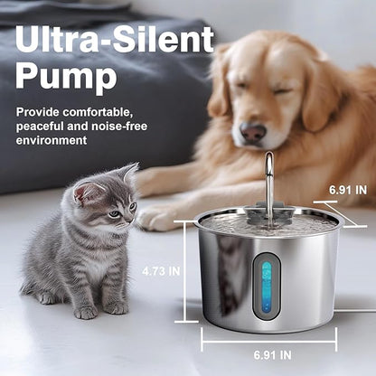 Cat Water Fountain, 74oz/2.2L Cat Fountain
