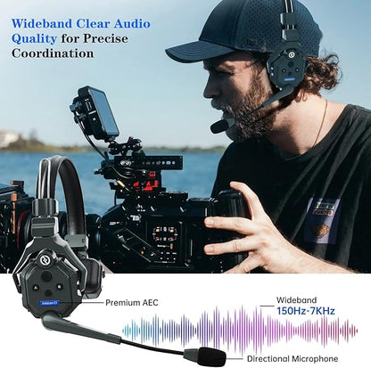 Hollyland Solidcom C1 3-Person 1100ft Full-Duplex Wireless Headset Intercom