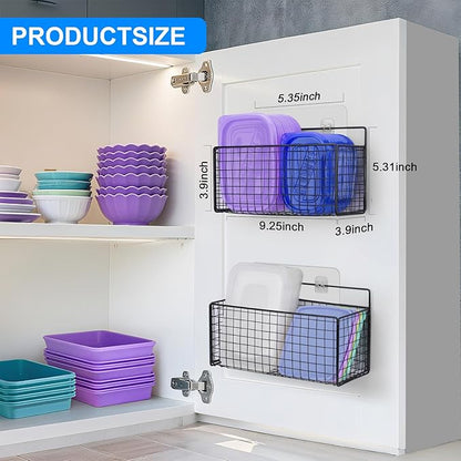 2 Pack Large Adhesive Cabinet Organizer