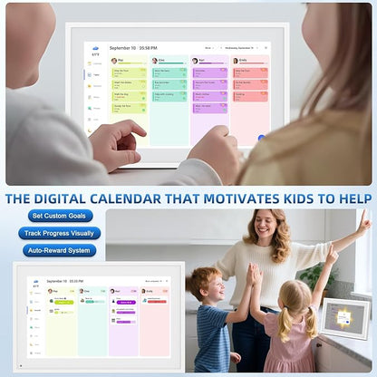Calendar Digital 10.1 Inch, Digital Frame Combined Smart Touch Screen