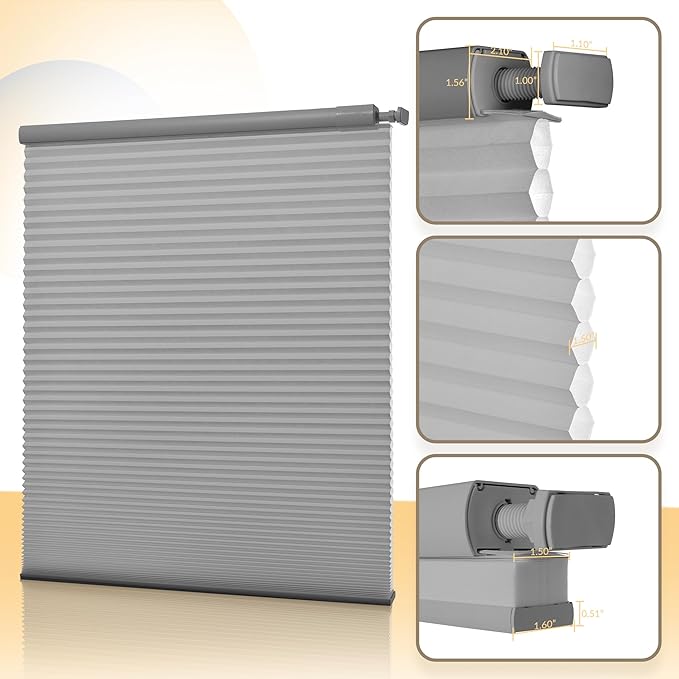 Boolegon No Drill Motorized Cellular Blinds