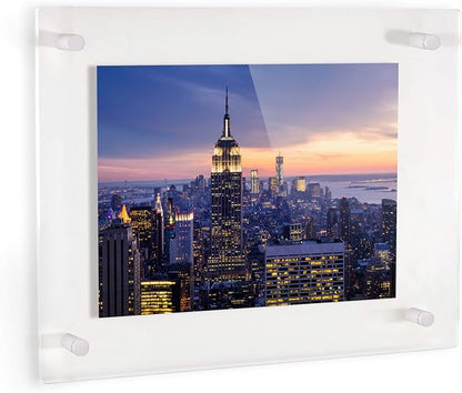 ArtToFrames 20x30 Inch Double Panel Floating Acrylic Picture Frame comes