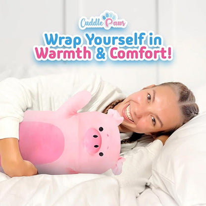 Big Pig Plush Body Pillow for Kids | Long Stuffed Animal Cuddle Pillow | Soft Hugging Toy | Plushie Gift for Girls & Boys | Long Plush Body Pillow for Sleep & Comfort | Large, 47 Inches