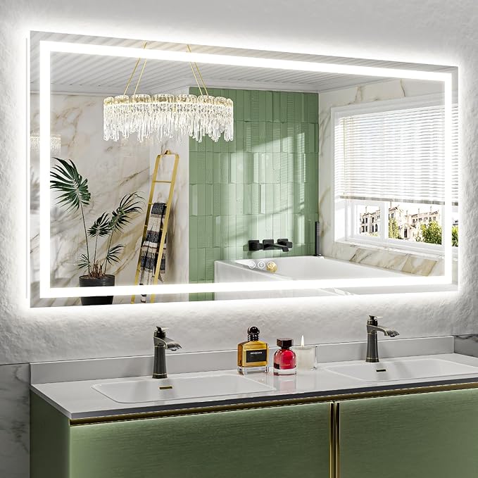YEELAIT 68x36 Inch LED Bathroom Mirror
