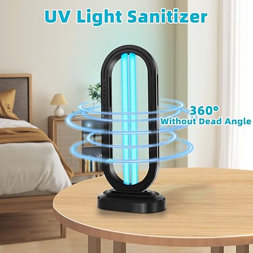 UV Light Sanitizer, 4-Speed Timing and Remote Control UVC Home Disinfection