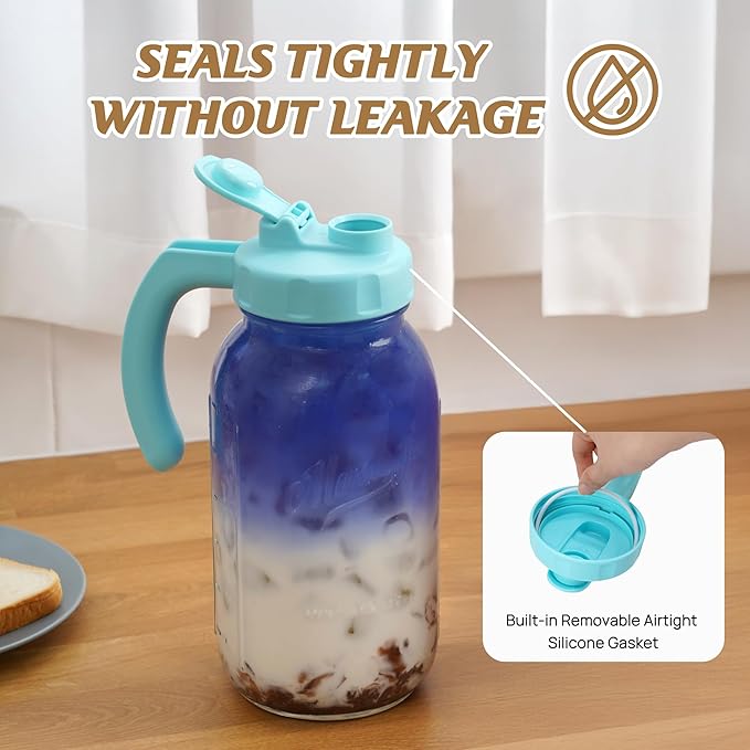 Soligt Glass Mason Jar Pitcher
