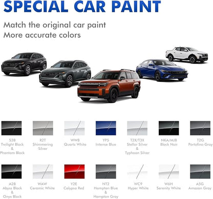 NKA/MJB Black Noir Touch Up Paint for Hyundai, DIY Car Paint Scratch Repair Kit, Automotive Paints, Quick & Easy Fix Scratch Repair for Tucson/Elantra/Ioniq/Venue/Santa Fe