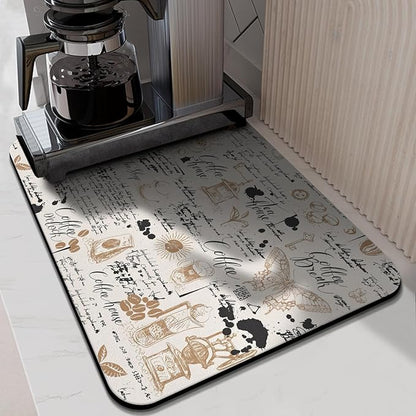 Absorbent Coffee Bar Mat