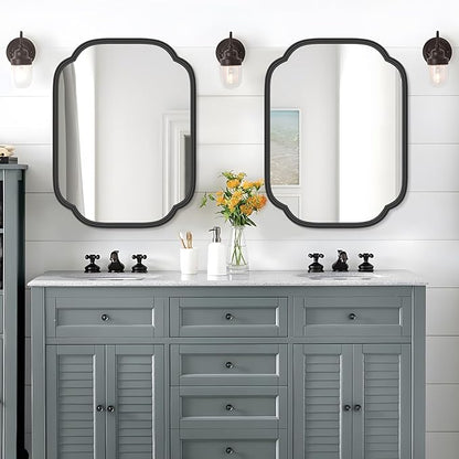Black Bathroom Mirror for Wall
