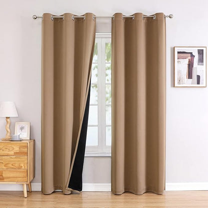 ChrisDowa 100% Blackout Curtains