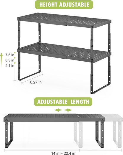 RUILALIFE Expandable Cabinet Organizer Shelf