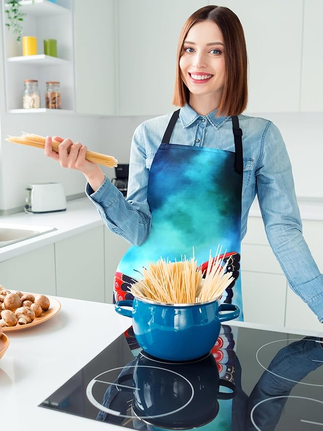 Bencailor 6 Pcs Spring Kitchen Aprons