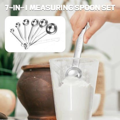 Tablespoon Measuring Spoons Set, Stainless Steel Measuring Spoons
