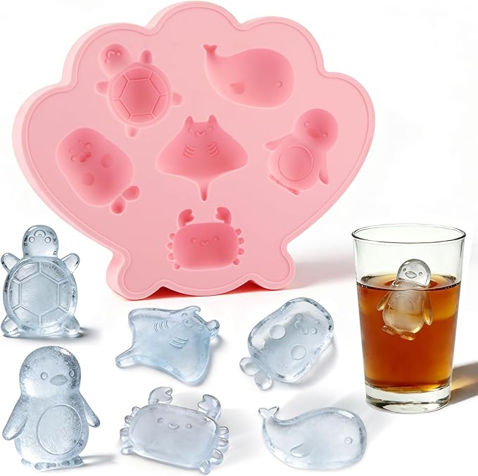 Fu Store Ice Cube Tray Shell Silicone Ice Cube Trays