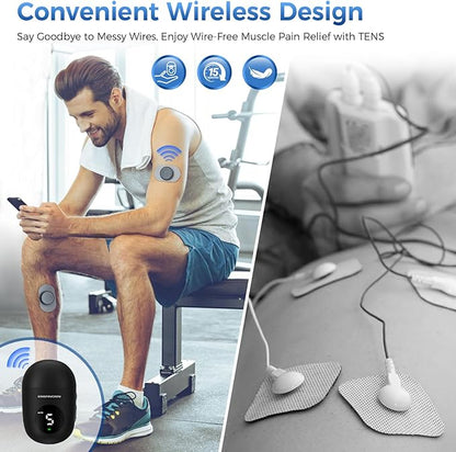 KingPavonini Wireless TENS Unit, Muscle Stimulator