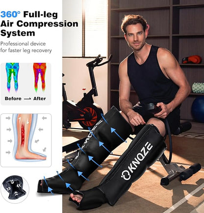 KNQZE Air Compression Recovery System, Foot and Full Leg Recovery Boots