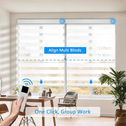 COOLWINDS Motorized Zebra Blinds