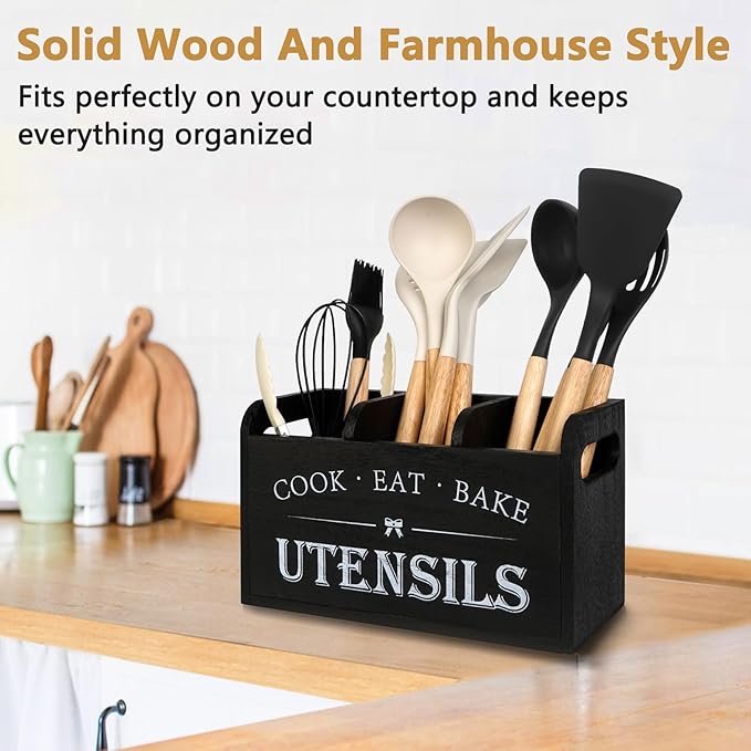 Farmhouse Cooking Utensils Organizer