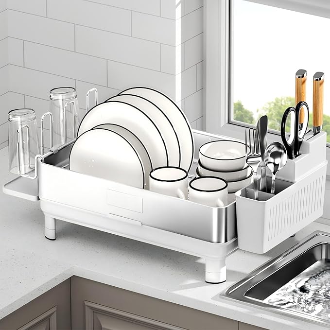 Ewaiira Dish Drying Rack, 304 Stainless Steel Dish Racks