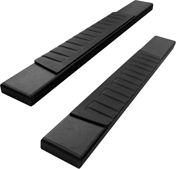 6 inches Regular Running Boards Compatible with 2019-2026 Chevy Silverado/GMC Sierra 1500, 2019-2026 2500/3500 Regular/Standard/Single Cab Side Steps Nerf Bars Black