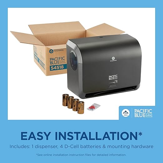 Georgia-Pacific Pacific Blue Ultra 9" Mini Automatic Paper Towel Dispenser by