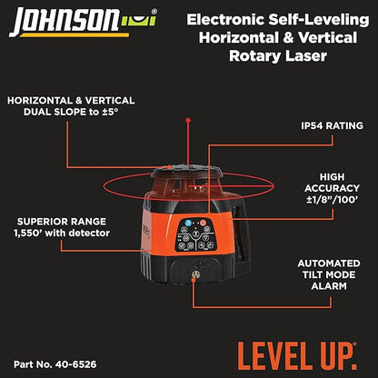 Johnson Level & Tool 99-028K Electronic Self-Leveling Dual Slope
