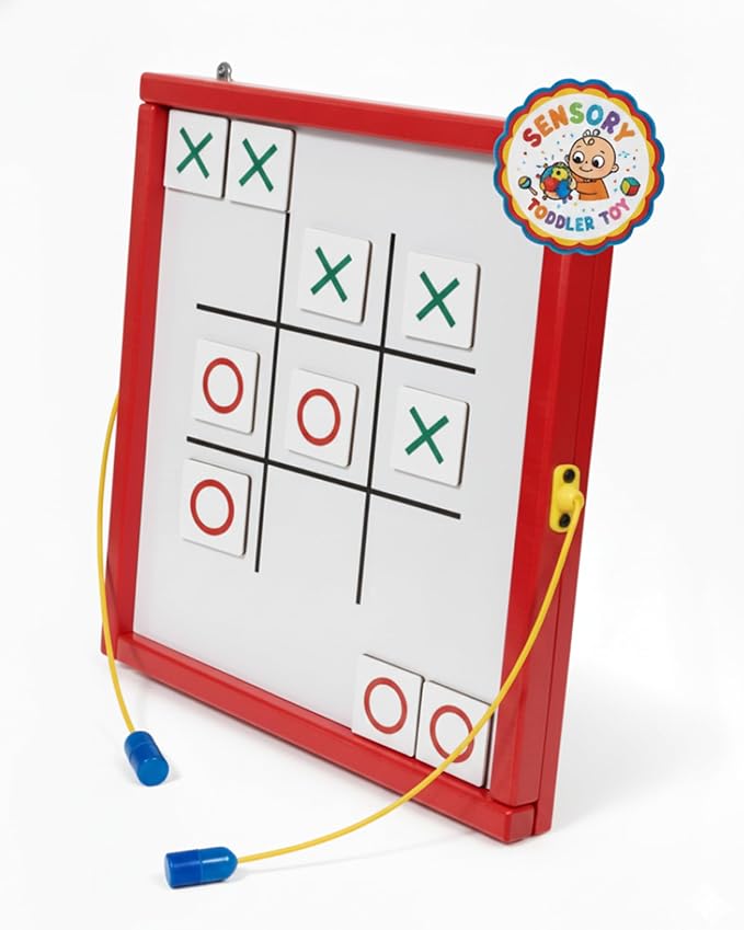 Magnetic Toddler Activity Wall Panel Toy – Interactive Wall Busy Board –