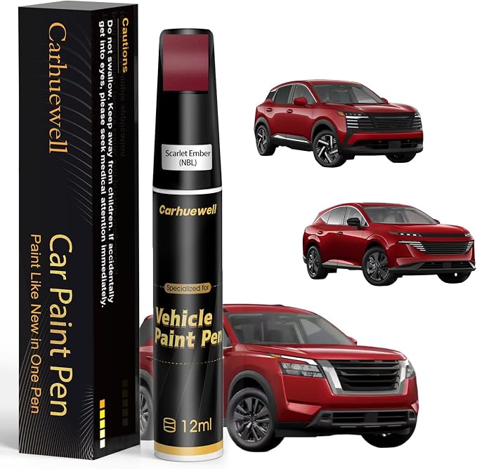 Scarlet Ember(NBL) Touch Up Paint Compatible with Nissan, Exact Match Car Paint Pen Automotive Scratch Repair Remover Kit Quick & Easy Solution for Vehile Chips and Nicks