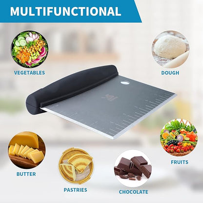 MSY BIGSUNNY Dough Scraper Baking Pastry Cutter Good Grip Pastry Scraper