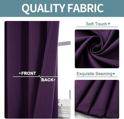 ChrisDowa Blackout Curtains 102 Inches Long