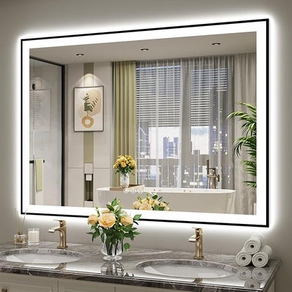 YEELAIT 55x40 Inch LED Bathroom Mirror