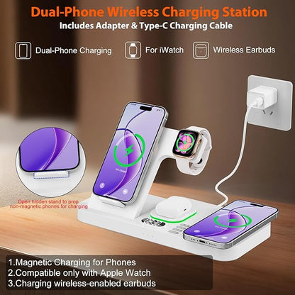 Dual Phone Magnetic Wireless Charging Station
