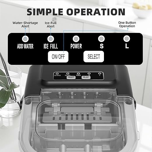 Antarctic Star Countertop Ice Maker, Portable Ice Machine