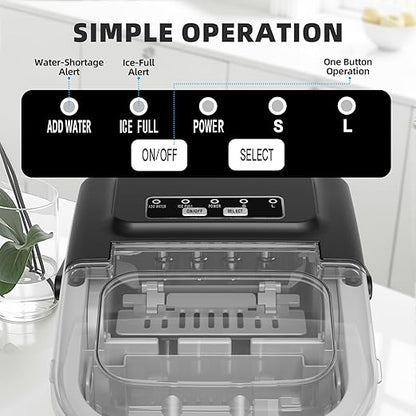 Antarctic Star Countertop Ice Maker, Portable Ice Machine