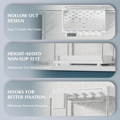 VERIFOST 2 Pack Under Sink Organizers and Storage, Double Sliding Kitchen