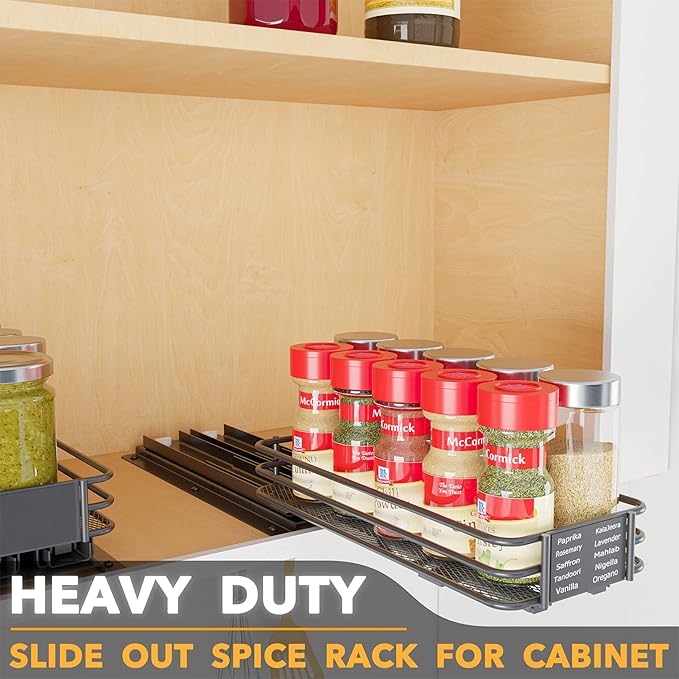 SpaceAid Pull Out Spice Rack Organizer