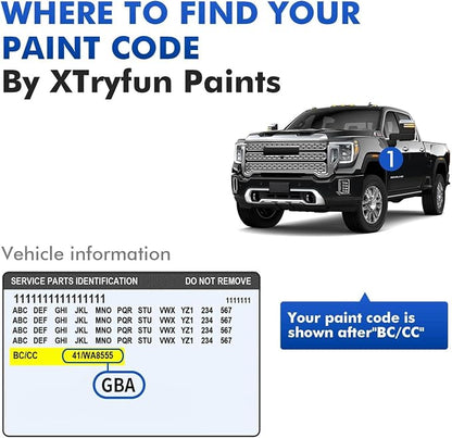GXG/WA121V Iridium Touch Up Paint Compatible With GMC, DIY Car Paint Scratch Repair Kit, Automotive Paints, Quick & Easy Fix Scratch Repair for Sierra/Yukon/Acadia/Terrain