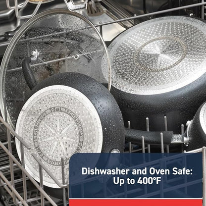 T-fal Experience Nonstick Cookware Set 12 Piece, Oven Broiler Safe 350F