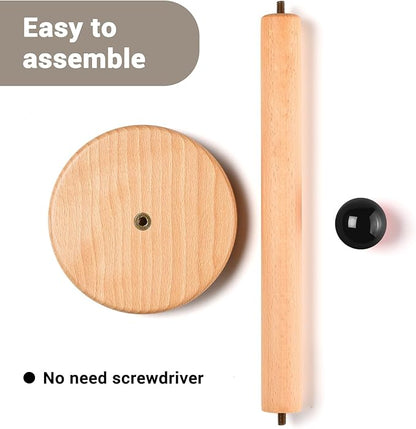 Paper Towel Holder, Wooden Kitchen Roll Stand