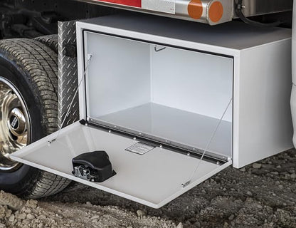 Buyers Products 1703203 Steel Underbody Truck Tool Box 14 x 16 x 30 Inch, White Powder-Coated 14 Ga Steel, Locking Stainless Paddle Latch, Drop Door, Weather-Resistant, Made in USA