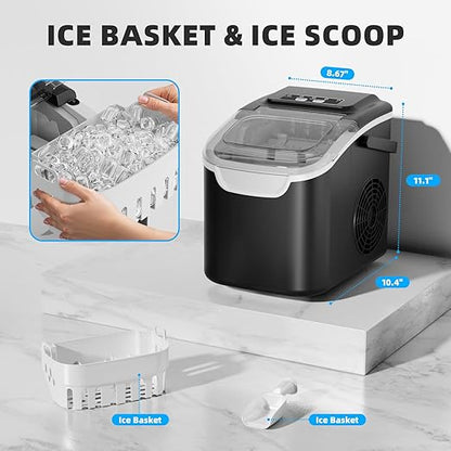 Antarctic Star Countertop Ice Maker, Portable Ice Machine