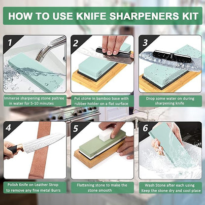 Wucgea Knife Sharpening Stone Kit