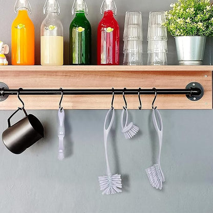 Dish & Bottle Brush Set, 4-Piece Kitchen Cleaning Brushes, Plastic Handles