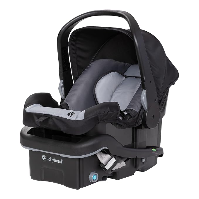 Baby Trend EZ-Lift™ Plus Infant Car Seat, Dash Black – Newborn Comfort Padding, Lightweight Carry Build, Adjustable Harness System
