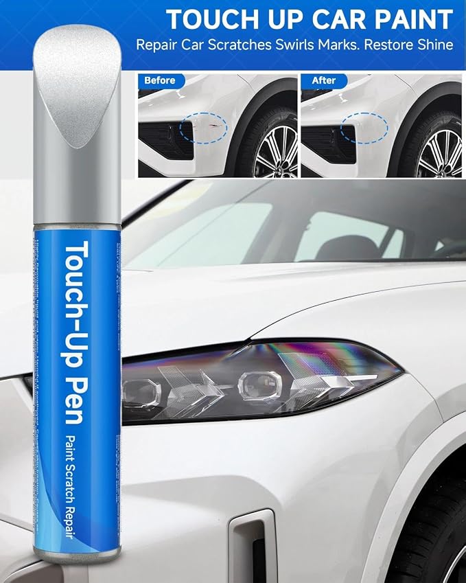 4SS Silky Silver Metallic Touch Up Paint Compatible with Kia Exact Match Touch Up Paint Car Scratch Repair