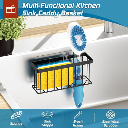 MURLONG Sponge Holder for Kitchen Sink, Sink Caddy Organizer