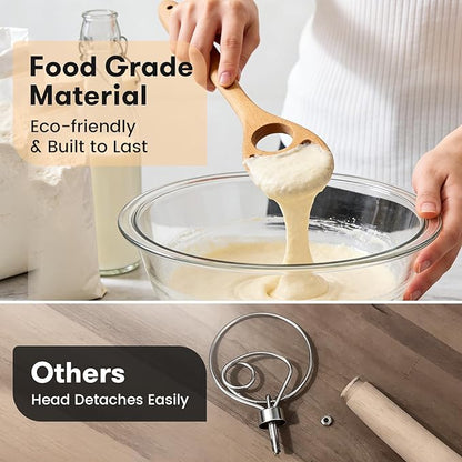 Wooden Danish Dough Whisk