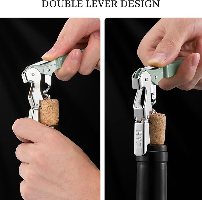 HYZ 2-Pack Wine Opener Waiter Corkscrew, Professional Wine Key