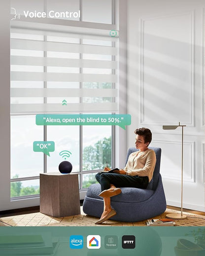 Yoolax Motorized Zebra Blinds Works