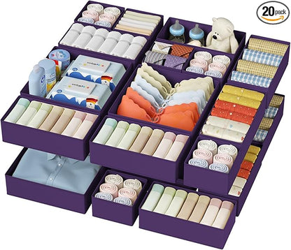 DIMJ Drawer Organizer Clothes
